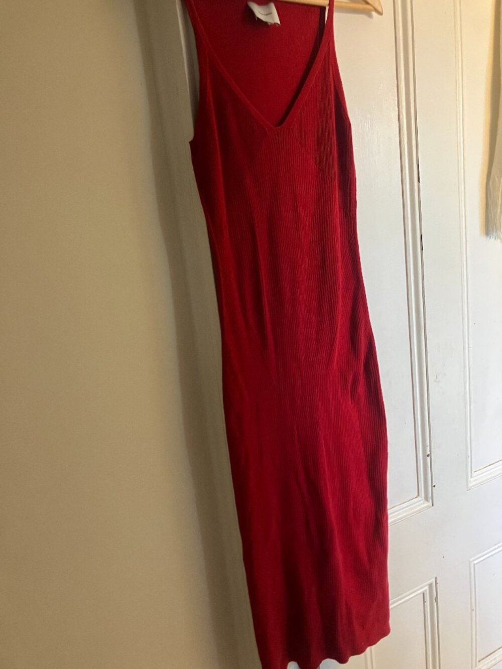 Red Reformation Sweater Tank Dress